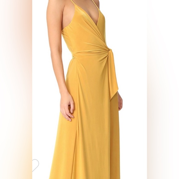 NWT MISA Los Angeles Veronika Jersey Spaghetti Strap Wrap Dress - Picture 6 of 6